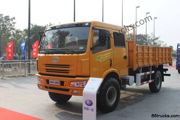 FAW Jiefang Hanwei (J5M) camion lourd 180 ch 4X4(6 roues) camion porteur à ridelles double cabine Extérieur (2) | 86Trucks
