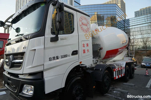 Beiben V3 série 350 ch 8X4(12 roues) châssis de camion malaxeur à béton 7,6 m³ Extérieur (2) | 86Trucks
