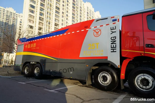 Beiben V3 série 550 ch 8X4(12 roues) camion de pompiers à mousse (marque Jingxiang) (AS5439GXFPM250/B5) Châssis (2) | 86Trucks