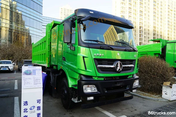 Beiben Truck V3 8X4(12 wheels) 9.7m Cab-over Chassis Pure Electric Dump Truck 234kWh Exterior