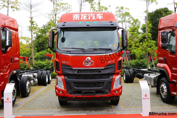 Dongfeng H5 Chuangfu Edition 6.9L Diesel 350hp 6X2(8 wheels) Fast Gear 10-Speed 9.7m Flatbed Cargo Truck Exterior (2) | 86Trucks