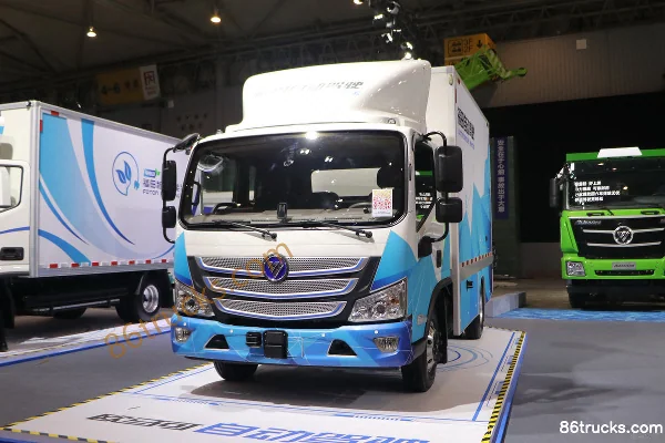 Aumark Zhilan 8.3T Automatic 3.8m Semi-row Pure Electric Van Truck 109.7kWh 4X2(6 wheels) Exterior (3) | 86Trucks