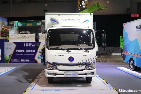 Auman Zhilan 4.5T 4.14m Single Row Pure Electric Box Truck (Box Width 2.1m) 104.7kWh 4X2(6 wheels) Exterior (2) | 86Trucks