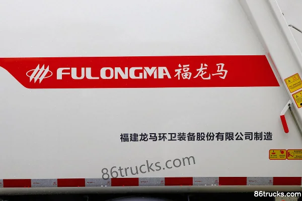 Dongfeng Liuqi New Chenglong M3 4X2(6 wheels) Semi-cab Pure Electric Compression Refuse Truck (Fulong Continental) 218kWh Body (3) | 86Truck