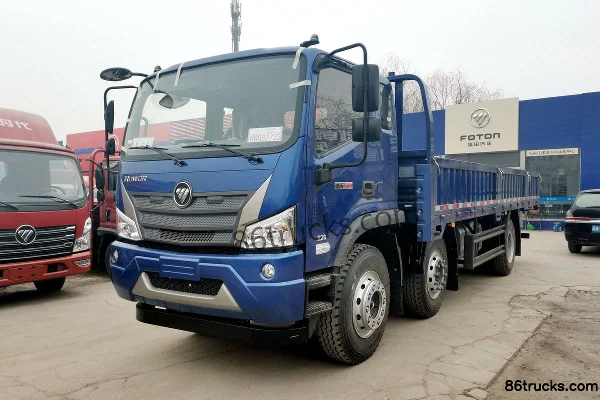 Foton Ruivo ES3 220 hp 6X2(8 wheels) 6.8m semi-panel van cargo truck (China VI) Exterior (2) | 86Trucks
