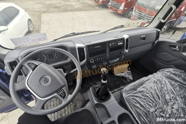 Foton Ruivo ES3 220 hp 6X2(8 wheels) 6.8m semi-panel van cargo truck (China VI) Cab (1) | 86Trucks