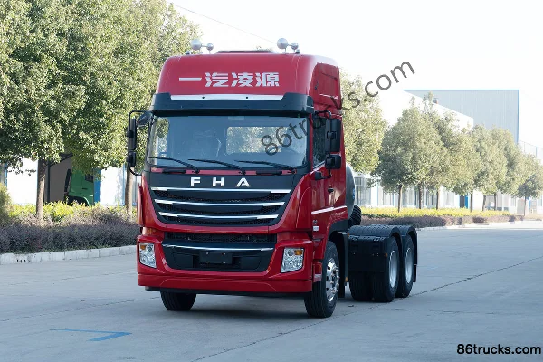 FAW Linghe F200 Heavy Truck 460hp 6X4(10 wheels) LNG tractor truck Exterior (3) | 86Trucks