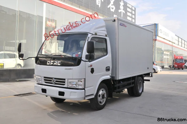 Dongfeng Duolika D5 2018 88 ch 4X2(6 roues) camion léger fourgon à cabine simple 3,8 m Extérieur (3) | 86Trucks