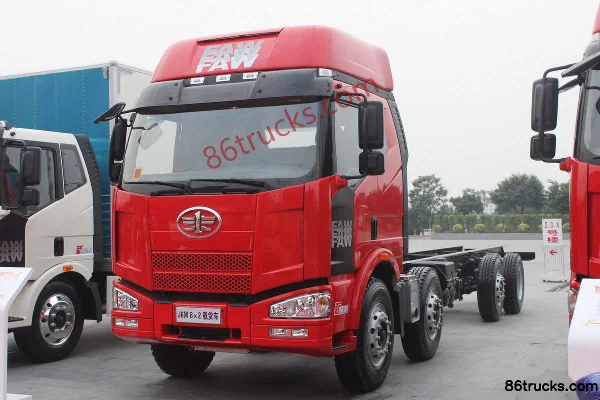 FAW Jiefang J6M Heavy Truck 280 hp 8X2(10 wheels) 9.5m Flatbed Cargo Truck Exterior (2) | 86Trucks