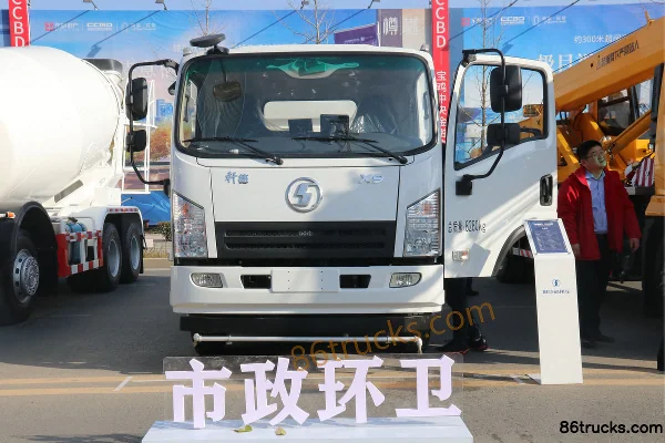 SHACMAN Commercial Vehicle Xuande X9 170 hp 4X2(6 wheels) washing and sweeping truck Exterior (2) | 86Trucks