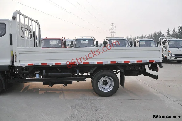 JAC Shuailing E Zhongti 132 ch 4X2(6 roues) camion léger à ridelles 3,85 m cabine demi-avancée Carrosserie (2) | 86Trucks