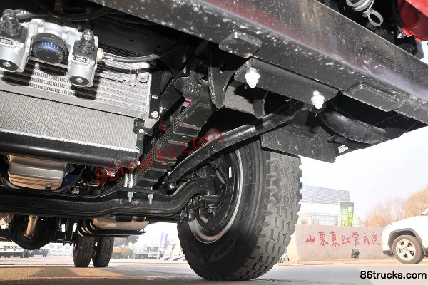 JAC Junling V8 154 ch 4X2(6 roues) 5,2 m plateau cabine approfondie Châssis (3) | 86Trucks
