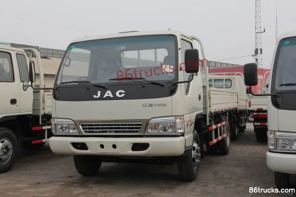 JAC Big Good Luck 130hp 4X2(6 wheels) 5.2m Single Row Flatbed Cargo Truck Exterior (2) | 86Trucks