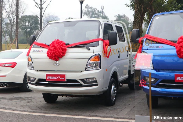 Changan Kuayue Zhe D5 PLUS Comfort 116hp 4X2(6 wheels) 2.85m double-row flatbed mini truck Exterior (3) | 86Trucks