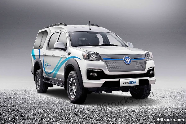 Foton Tunland Zhilan 3T 2WD Electric Double Cab Panel Van Pickup 67.89kWh Exterior (3) | 86Trucks