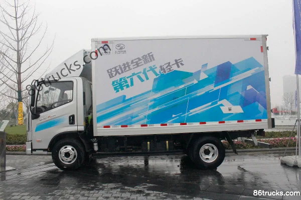 Yuejin Kuaidi H500 148 ch 4X2(6 roues) camion fourgon simple cabine 4,17 m (WLY 6 vitesses) Extérieur (3) | 86Trucks