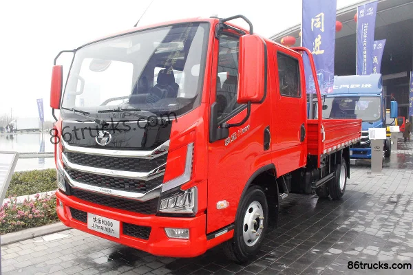 Yuejin Chaoyue H300 120 ch 4X2(6 roues) 3,15 m cabine double, camion léger à ridelles (China VI) Extérieur (3) | 86Trucks