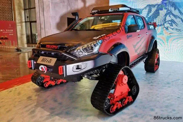 Jiangxi Isuzu D-MAX Lvxingzhe 4x4(6 roues) double cabine pick-up Extérieur (3) | 86Trucks