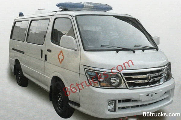 Jinbei Haishi V Card 102hp Gasoline 4X2(6 wheels) Ambulance Exterior