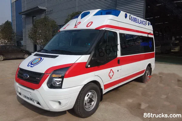 JMC New Generation V348 136hp 4X2(6 wheels) Intensive Care Ambulance (Yandi Brand) Exterior