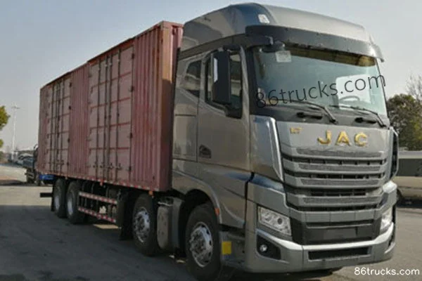 JAC Gallop K7 heavy truck 8X4(12 wheels) 9.3m van cargo truck Exterior