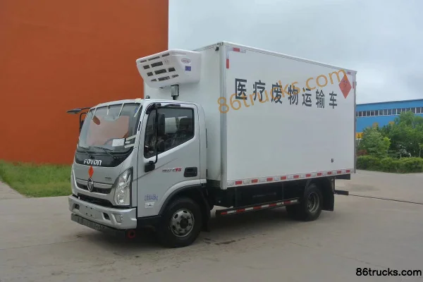 Foton Auman Express 130hp 4X2(6 wheels) 4.14m Single Row Medical Waste Van Truck (China VI) Exterior (3) | 86Trucks