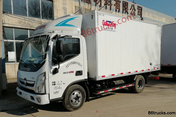 Foton Ollin CTS 129hp 4X2(6 wheels) 4.2m refrigerated truck (JinSheng) Exterior (2) | 86Trucks
