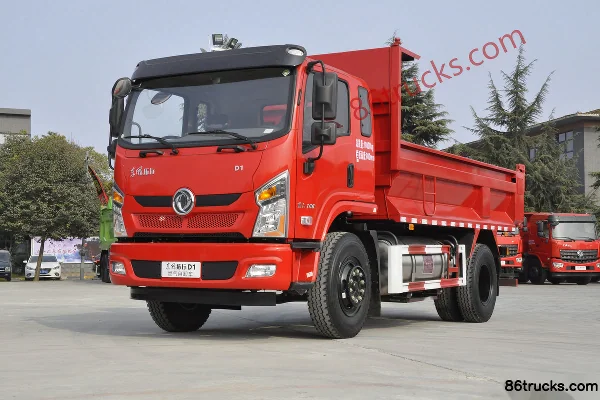Dongfeng Tuoxing D1 160 hp 4X2(6 wheels) 3.8m LNG Dump Truck (China VI) Exterior (2) | 86Trucks