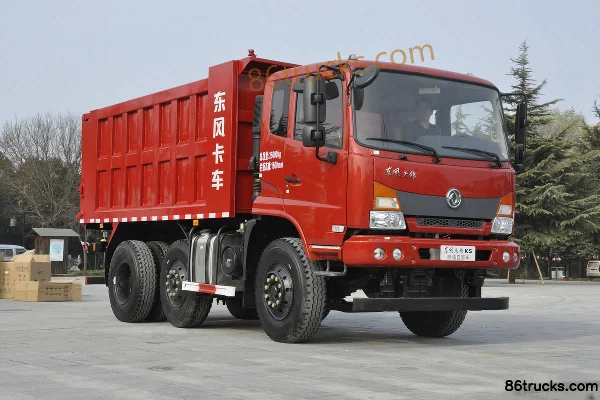 Dongfeng Tianjin KS 220 hp 6X2(8 wheels) 6X2R 4.3m dump truck (lift axle) Exterior (2) | 86Trucks