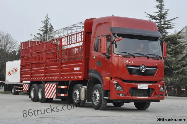 Dongfeng Tianlong KL Gas 380 hp 8X4(12 wheels) 9.4m LNG Stake Truck Exterior
