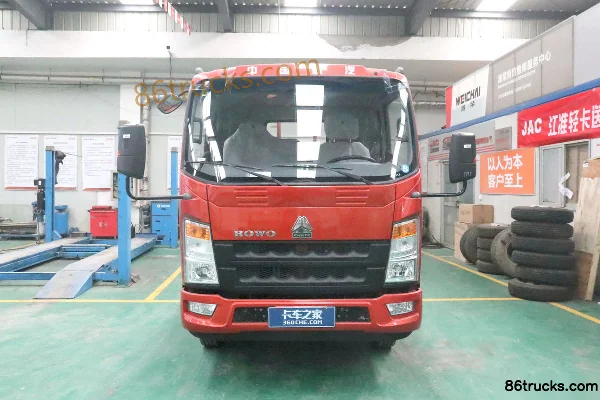 Sinotruk HOWO Hanvo 170hp 4X2(6 wheels) 3.3m semi-panel flatbed light truck (Fast Gear 8-speed) Exterior (2) | 86Trucks