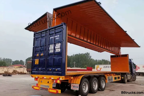 Changtai 13.75m box van with side curtains semi-trailer Exterior