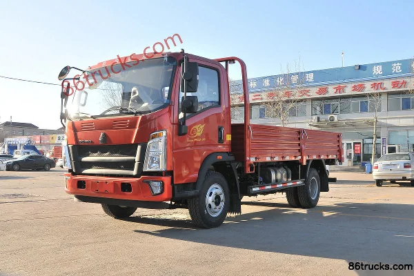 Sinotruk HOWO Wang Series 190 hp 4X2(6 wheels) 5.5m single cab flatbed light truck Exterior (3) | 86Trucks