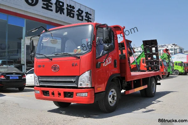 FAW Jiefang Hu VH 130hp 4X2(6 wheels) 4.21m Flatbed Truck Exterior (3) | 86Trucks