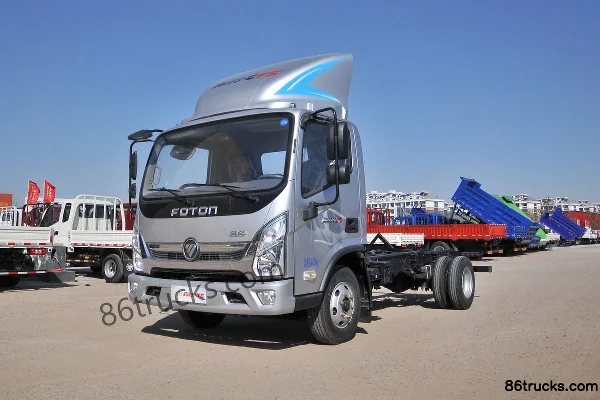 Foton Auling CTS 150hp 4X2(6 wheels) 4.18m single-row flatbed light truck chassis (ZF) Exterior (3) | 86Trucks