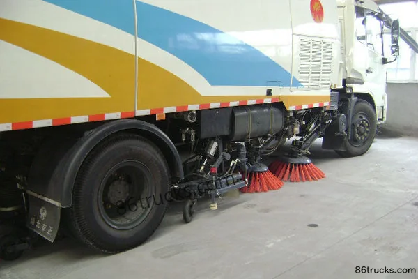 Dongfeng Commercial Vehicle Tianjin 180hp 4X2(6 wheels) Sweeper Truck (Yandi Brand) Chassis (3) | 86Trucks