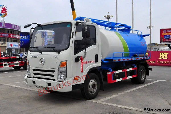 Dayun Aopuli 129hp 4X2(6 wheels) Fecal Suction Truck (Yandi Brand) Exterior (3) | 86Trucks
