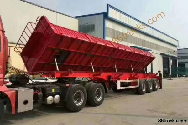 Jianyu 13m Side Dump Semi-Trailer Exterior