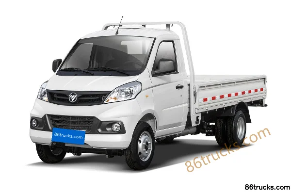 Foton Xiangling V2 Basic 1.6L 122hp 4X2(6 wheels) Gasoline 3.3m Single Row Flatbed Micro Truck Chassis (2) | 86Trucks