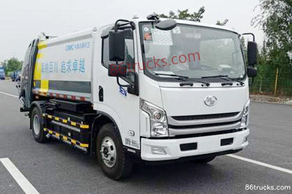 Yuejin Chaoyue EC300 10T 6.91m electric rear loader garbage truck (Zhongji brand) 162.28kWh 4X2(6 wheels) Exterior