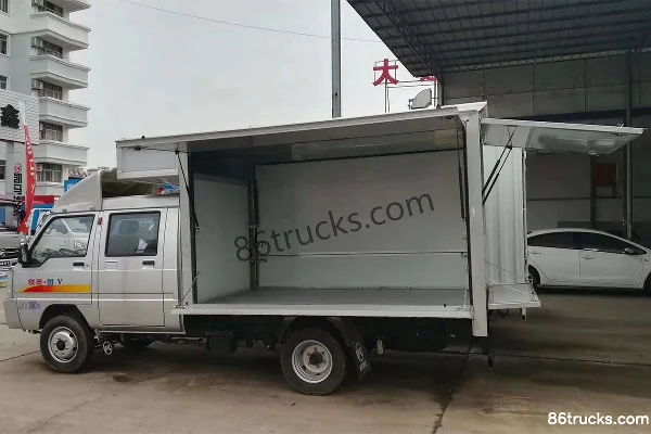 Kama Ruiling High Spec 1.3L 87hp 4X2(6 wheels) Gasoline 2.7m Double Row Sales Truck Exterior (3) | 86Trucks