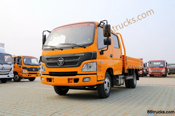 Foton Aumark 3 Series 131hp 4X2(6 wheels) 3.22m Double Row Flatbed Light Truck (China VI) Exterior (3) | 86Trucks
