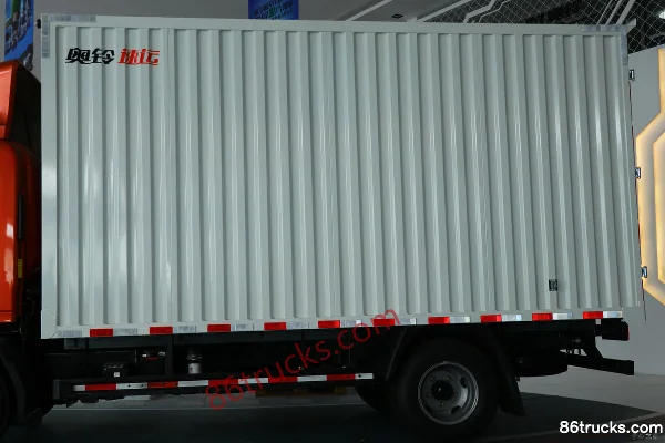Foton Aoling Express 131 ch 4X2(6 roues) 4,14 m camion léger à cabine simple et benne fermée (ZF) (China VI) Carrosserie (1) | 86Trucks