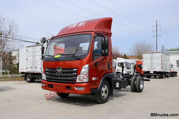 Foton Times Linghang 6 130hp 4X2(6 wheels) 3.785m double-row van light truck Exterior (3) | 86Trucks