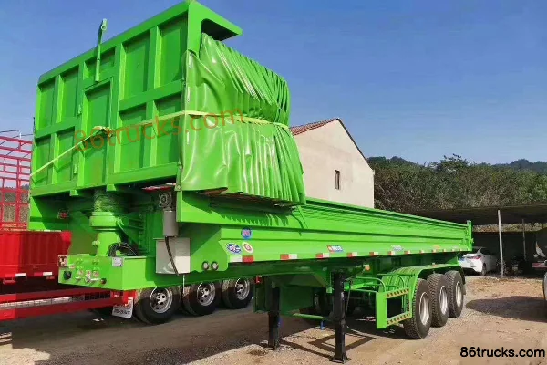 Fengao 8.5m semi-remorque benne basculante arrière monobloc Extérieur (2) | 86Trucks