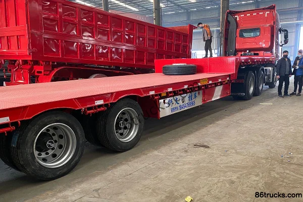 Fengao semi-remorque plateau bas 13,75 m Extérieur (2) | 86Trucks
