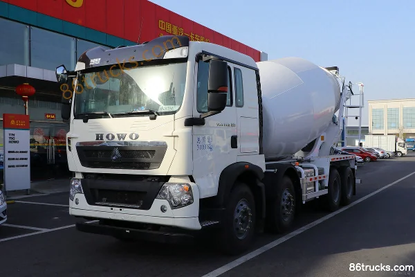 Sinotruk HOWO T5G 340hp 8X4(12 wheels) 7.7m³ Concrete Mixer Truck (Tanghong Heavy Industry Brand) (XT5319GJBT5F) Exterior (3) | 86Trucks