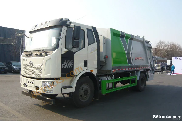 FAW Jiefang J6L 220 ch 4X2(6 roues) benne à ordures à compaction (Fast Gear) (marque Yate Heavy Industry) Extérieur (2) | 86Trucks