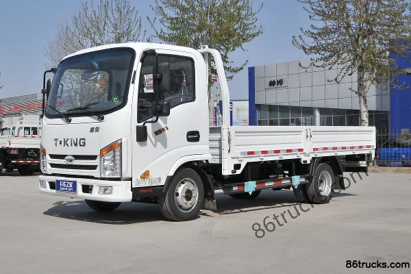 Tangjun Ouling Jinlika II Logistics Edition 102 hp 4X2(6 wheels) 4.13m single-row flatbed light truck Exterior (2) | 86Trucks