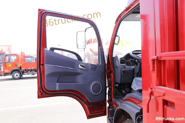JAC Junling V6 152hp 4X2(6 wheels) 3.89m Semi-Panel Van Cargo Truck (China VI) Cab (1) | 86Trucks